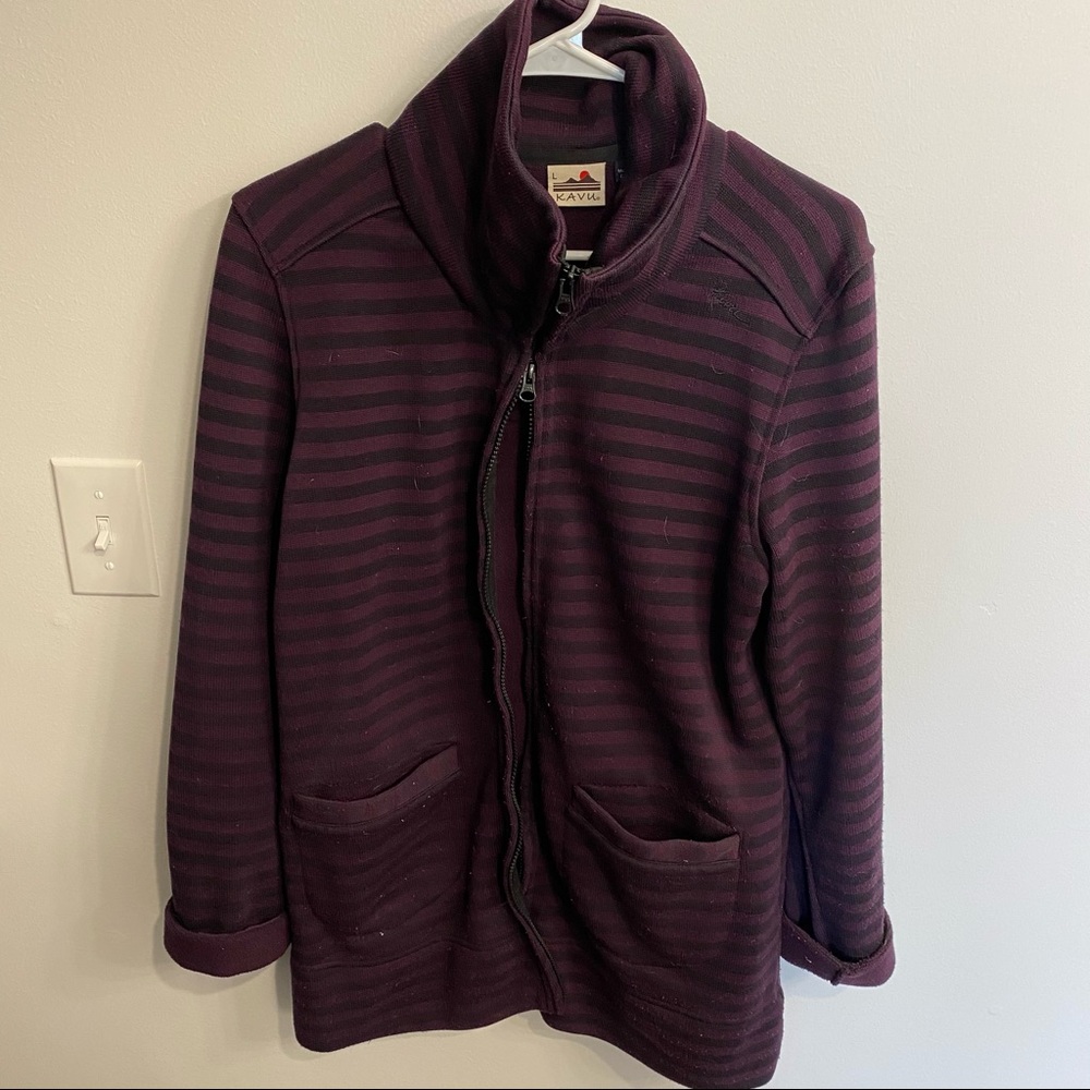 Kavu full-zip long sweater